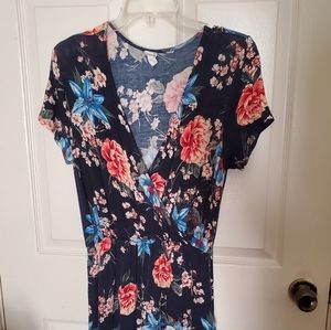 Floral High Low Maxi Dress